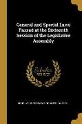 General and Special Laws Passed at the Sixteenth Session of the Legislative Assembly