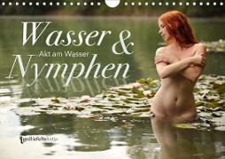 Wasser und Nymphen - Akt am Wasser (Wandkalender 2020 DIN A4 quer)