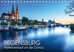 Regensburg - Welterbestadt an der Donau (Tischkalender 2020 DIN A5 quer)