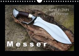 Kunst in Stahl und Damast - M e s s e r (Wandkalender 2020 DIN A4 quer)