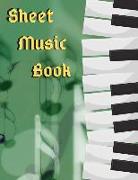 Music Sheet Book: 8.5inx11in 100 Pages