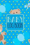 Baby Log Book: Baby Tracker Journal Schedule 24 HR Nurse Bottle Milk Poop Diaper Feeding Sleep Awake Time Day Night 27