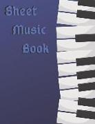 Music Sheet Book: 8.5inx11in 100 Pages