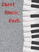 Music Sheet Book: 8.5inx11in 100 Pages