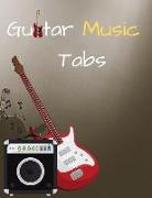 Guitar Music Tabs: 8.5inx11in 100 Pages