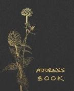 Address Book: 7.5x9.25 Inches Alphabetical Organizer Journal for Recording Contact Names, Addresses, Phone Numbers, Emails and Birth