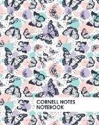 Cornell Notes Notebook: Beautiful Butterfly Notebook Supports a Proven Way to Improve Study and Information Retention