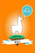 Marie - Es Ist Eine Lama-Welt: Personalisiertes Lama Buch Mit Namen Auf Dem Cover Und Im Innenteil