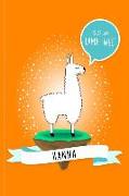 Hanna - Es Ist Eine Lama-Welt: Personalisiertes Lama Buch Mit Namen Auf Dem Cover Und Im Innenteil