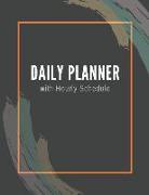 Daily Planner with Hourly Schedule: Undated Daily Planner with Times Notebook 100 Pages 8.5 X 11 Inches