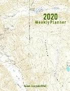 2020 Weekly Planner: Aspen, Colorado (1960): Vintage Topo Map Cover