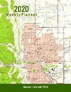 2020 Weekly Planner: Boulder, Colorado (1957): Vintage Topo Map Cover
