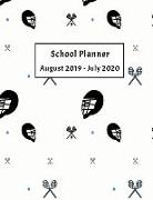 School Planner August 2019 - July 2020: Weekly, Monthly and Yearly Calendar and Organizer