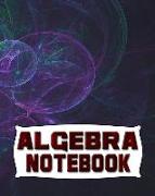 Algebra Notebook: 123 Pages, Blank Journal - Notebook to Write In, 5x5 Graph Paper Alternating with College Ruled Lined Paper, Ideal Mat