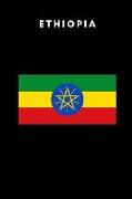 Ethiopia: Country Flag A5 Notebook (6 X 9 In) to Write in with 120 Pages White Paper Journal / Planner / Notepad