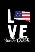 I Love South Dakota: Notebook Blank Lined College Ruled Journals