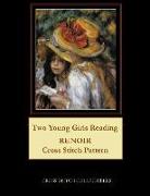 Two Young Girls Reading: Renoir Cross Stitch Pattern