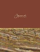 Journal Minerals + Gold: Large Lined Notebook - 80-Page Geology - Perfect Soft Bound