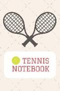 Tennis Notebook: Blank Lined Paper with Page Numbers 110 Pages 6 X 9 Inches (Volume 3)