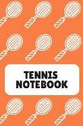Tennis Notebook: Blank Lined Paper with Page Numbers 110 Pages 6 X 9 Inches (Volume 4)