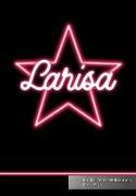 Larisa Punktraster Notizbuch Pink Star: Personalisiert Mit Namen I Personalized Journal Notebook