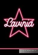 Lavinia Punktraster Notizbuch Pink Star: Personalisiert Mit Namen I Personalized Journal Notebook
