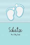 Schatz - Mein Baby-Buch: (blau) Baby Buch Für Den Schatz, Ein Personalisiertes Geschenk, Z.B. ALS Elternbuch Oder Tagebuch