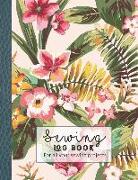 Sewing Log Book: Large Journal for the Sewing Lover, Machinist, Designer or Small Business to Record Project Work - Floral Cover Design