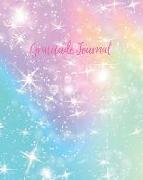 Gratitude Journal: Pretty Daily Gratitude Diary with Inspirational Quotes for Positive Thinking and Letting Go of Stress (Rainbow Light