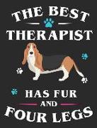 The Best Therapists Have Fur and Four Legs: Australian Shepherd Dog School Notebook 100 Pages Wide Ruled Paper
