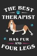 The Best Therapists Have Fur and Four Legs: Australian Shepherd Dog Breed Journal Lined Blank Paper