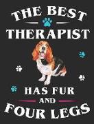 The Best Therapist Has Fur and Four Legs: Australian Shepherd Dog School Notebook 100 Pages Wide Ruled Paper
