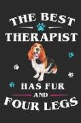 The Best Therapist Has Fur and Four Legs: Australian Shepherd Dog Breed Journal Lined Blank Paper