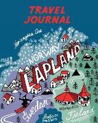 Travel Journal: Map of Lapland. Kid's Travel Journal. Simple, Fun Holiday Activity Diary and Scrapbook to Write, Draw and Stick-In. (L