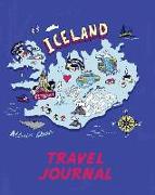 Travel Journal: Map of Iceland. Kid's Travel Journal. Simple, Fun Holiday Activity Diary and Scrapbook to Write, Draw and Stick-In. (I