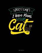 Sorry I Cant I Have Plans with My Cat: Meal Planner