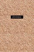 Journal: Luxury Rose Gold Notebook: 120-Page Lined - Sparkly Glitter Effect