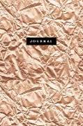 Journal: Luxury Rose Gold Notebook: 120-Page Lined - Sparkly Foil Effect