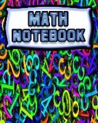 Math Notebook: 123 Pages, Blank Journal - Notebook to Write In, 5x5 Graph Paper Alternating with College Ruled Lined Paper, Ideal Mat