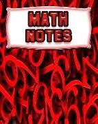 Math Notes: 123 Pages, Blank Journal - Notebook to Write In, 5x5 Graph Paper Alternating with College Ruled Lined Paper, Ideal Mat