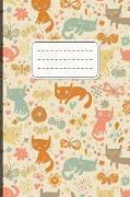 Notizbuch: Katzen Cover Design / 120 Seiten / Liniert / Din A5 + (15,24 X 22,86 CM) / Soft Cover / Optimal ALS Tagebuch, Bullet J