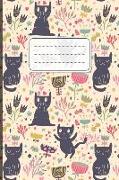 Notizbuch: Katzen Cover Design / 120 Seiten / Liniert / Din A5 + (15,24 X 22,86 CM) / Soft Cover / Optimal ALS Tagebuch, Bullet J