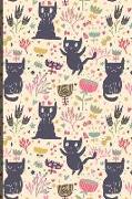 Notizbuch: Katzen Cover Design / 120 Seiten / Liniert / Din A5 + (15,24 X 22,86 CM) / Soft Cover / Optimal ALS Tagebuch, Bullet J