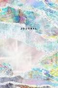 Journal: Pearl + Opal Effect Notebook: 120-Page Lined - Gorgeous Iridescent Minerals