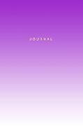 Journal: 120-Page Lined Notebook - Bright Purple Gradient