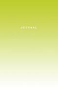 Journal: 120-Page Lined Notebook - Green Gradient