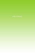 Journal: 120-Page Lined Notebook - Bright Green Gradient