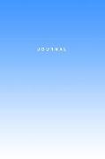 Journal: 120-Page Lined Notebook - Baby Blue Gradient