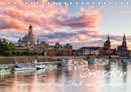 Dresden: Impressionen aus Stadt und Umgebung (Tischkalender 2020 DIN A5 quer)