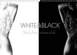 White and Black - Weibliche Formen in hartem Licht (Wandkalender 2020 DIN A3 quer)